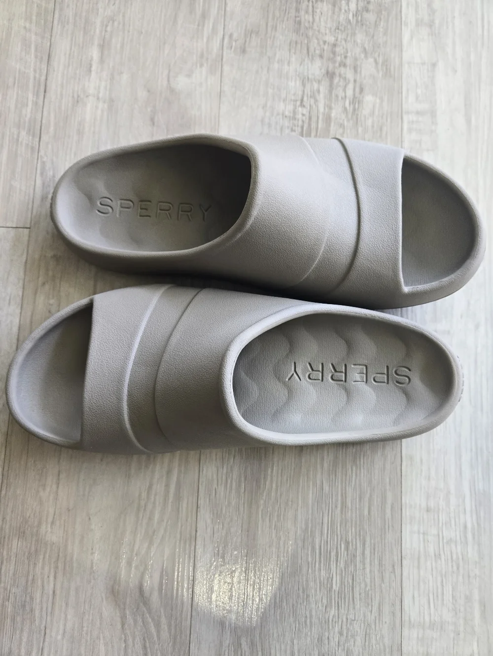 Sperry Mens Grey Windward Float Slide Slip-On Comfy Sandal Sz 11